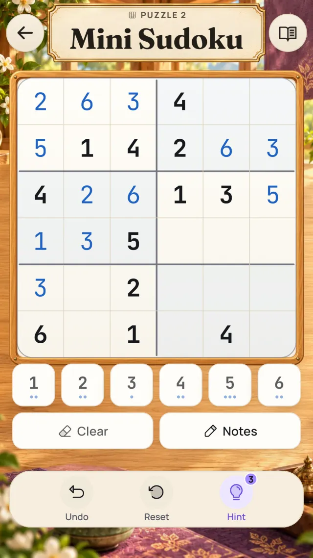 A Mini Sudoku puzzle